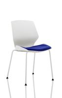 FLORENCE WHITE FRAME VISITOR CHAIR IN ST