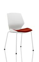 FLORENCE WHITE FRAME VISITOR CHAIR IN GI