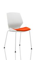 FLORENCE WHITE FRAME VISITOR CHAIR IN TA