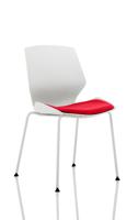 FLORENCE WHITE FRAME VISITOR CHAIR IN BE