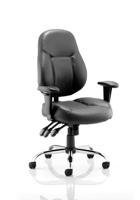 STORM CHAIR BLACK SOFT BONDED LEATHER WI