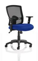 PORTLAND CHAIR BLUE SEAT WITH ARMS OP000