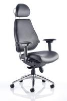 CHIRO PLUS ULTIMATE CHAIR BLACK LEATHER