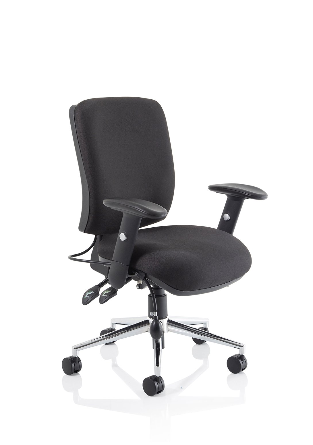 Chiro Medium Back Chair With Arms Black OP000010