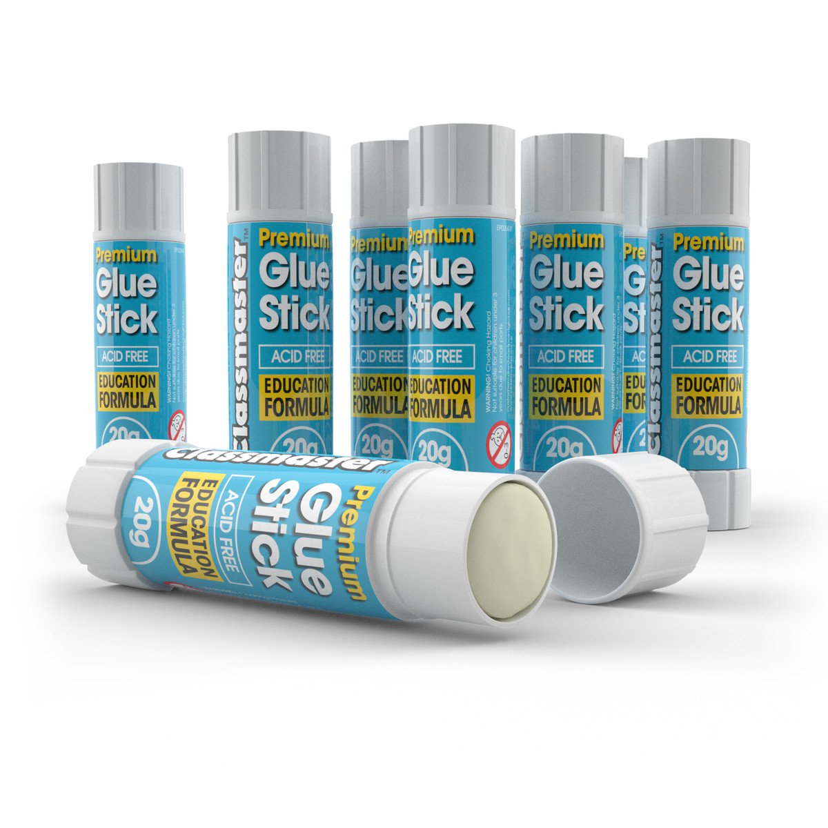 thumbnail image 2 of Q-Connect Glue Sticks 20g - Pack Of 12, Solvent-Free For Paper & Card, Low Odor 2 of 10