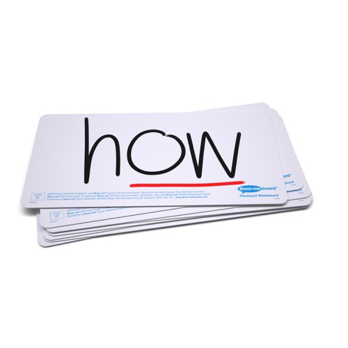 Show-me Pack of 10 x Drywipe Flashcards Show-me Pack of 10 x Drywipe Flashcards
