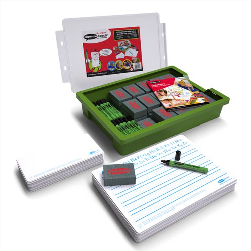 Show-me 120 Piece Whiteboard Class Combination Pack Handwriting in Classroom Tray with Lid Show-me 120 Piece Whiteboard Class Combination Pack Handwriting in Classroom Tray with Lid