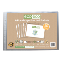 A4 100% RECYCLED BAG 50 LANDSCAPE MULTI