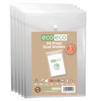 PACK 5 A5 95% RECYCLED CLEAR PORTRAIT PR