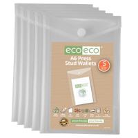 PACK 5 A6 95% RECYCLED CLEAR PORTRAIT PR