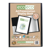 A4 50% RECYCLED 50 POCKET PRESENTATION D