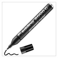 edding 2000C Permanent Marker Bullet Tip 1.5-3mm Line Black (Pack 10) - 4-2000C001