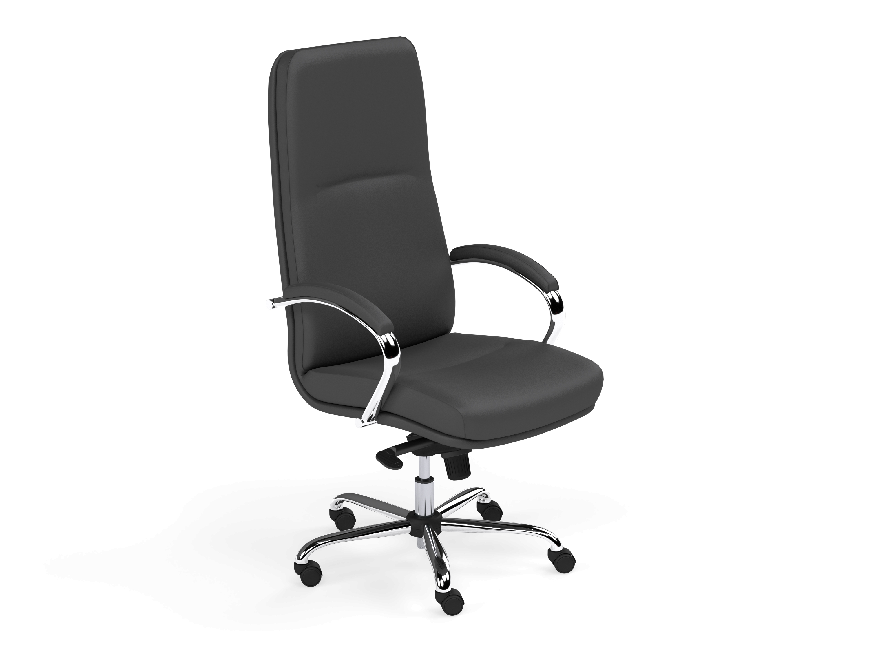 Idaho A-540-01 High Back Swivel Chair - MF-165T Mech Missouri Arms Alpha 700 Base - Lotus Black L001