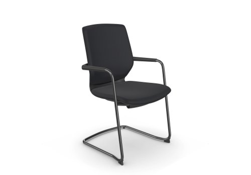 MCC - Y.88 Meeting Chair, Sliding Seat, Black Frame, Black Fabric MCC - Y.88 Meeting Chair, Sliding Seat, Black Frame, Black Fabric