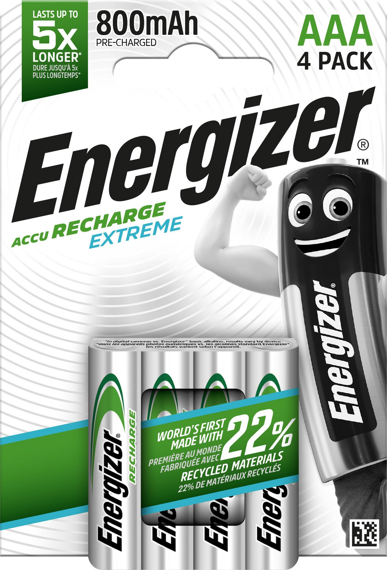 ENERGIZER EXTREME RECHARGEABLE AAA PACK