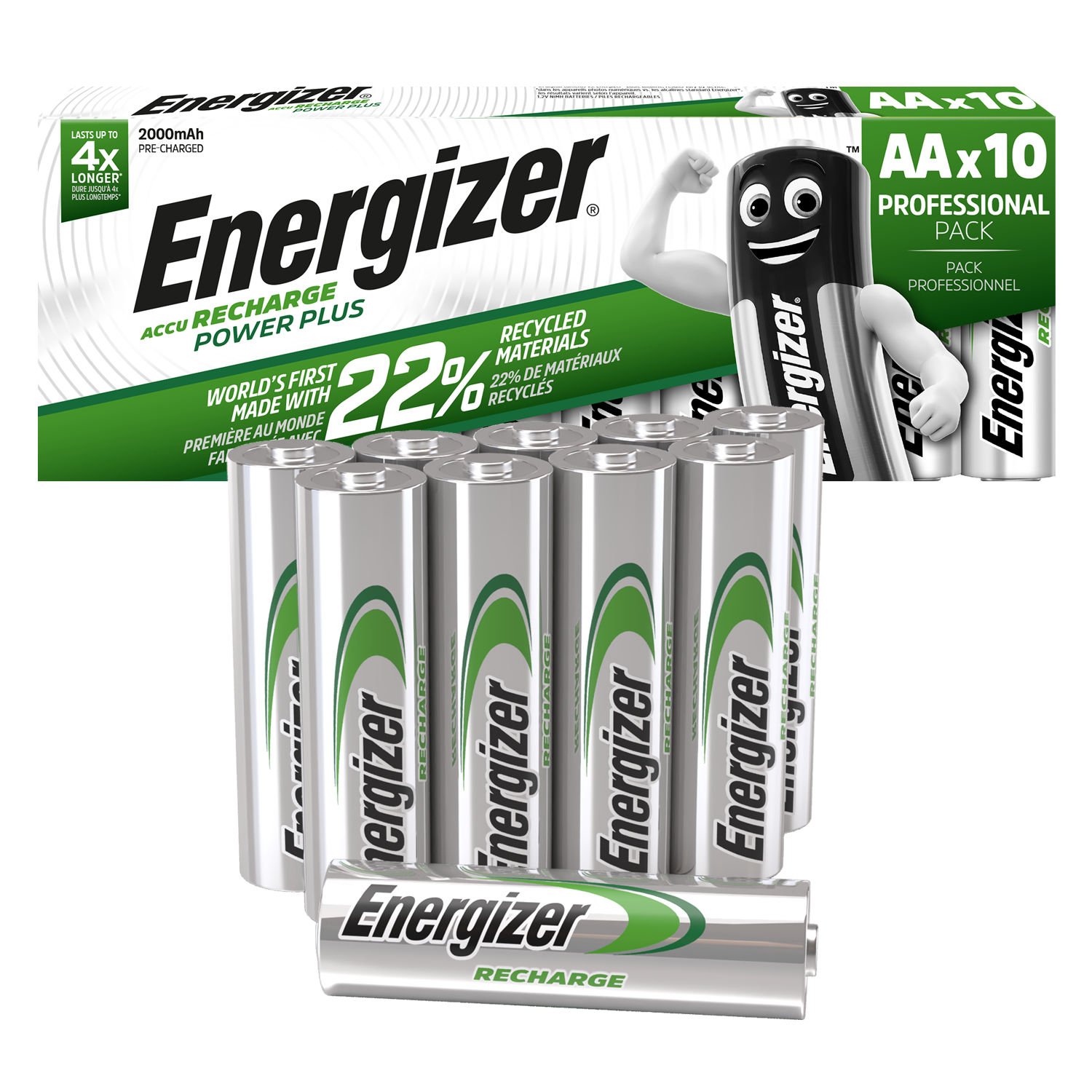 ENERGIZER POWER PLUS RECHARGABLE AA PACK