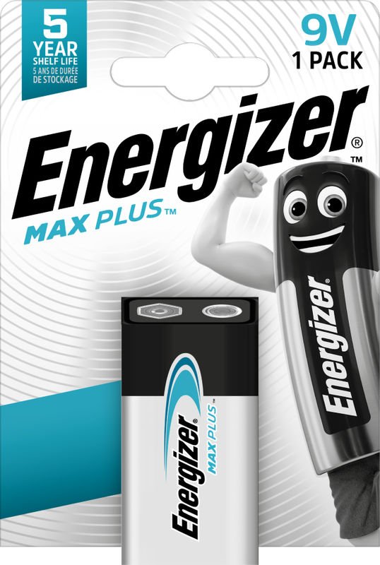 ENERGIZER MAX PLUS ALKALINE 9V SINGLE PA