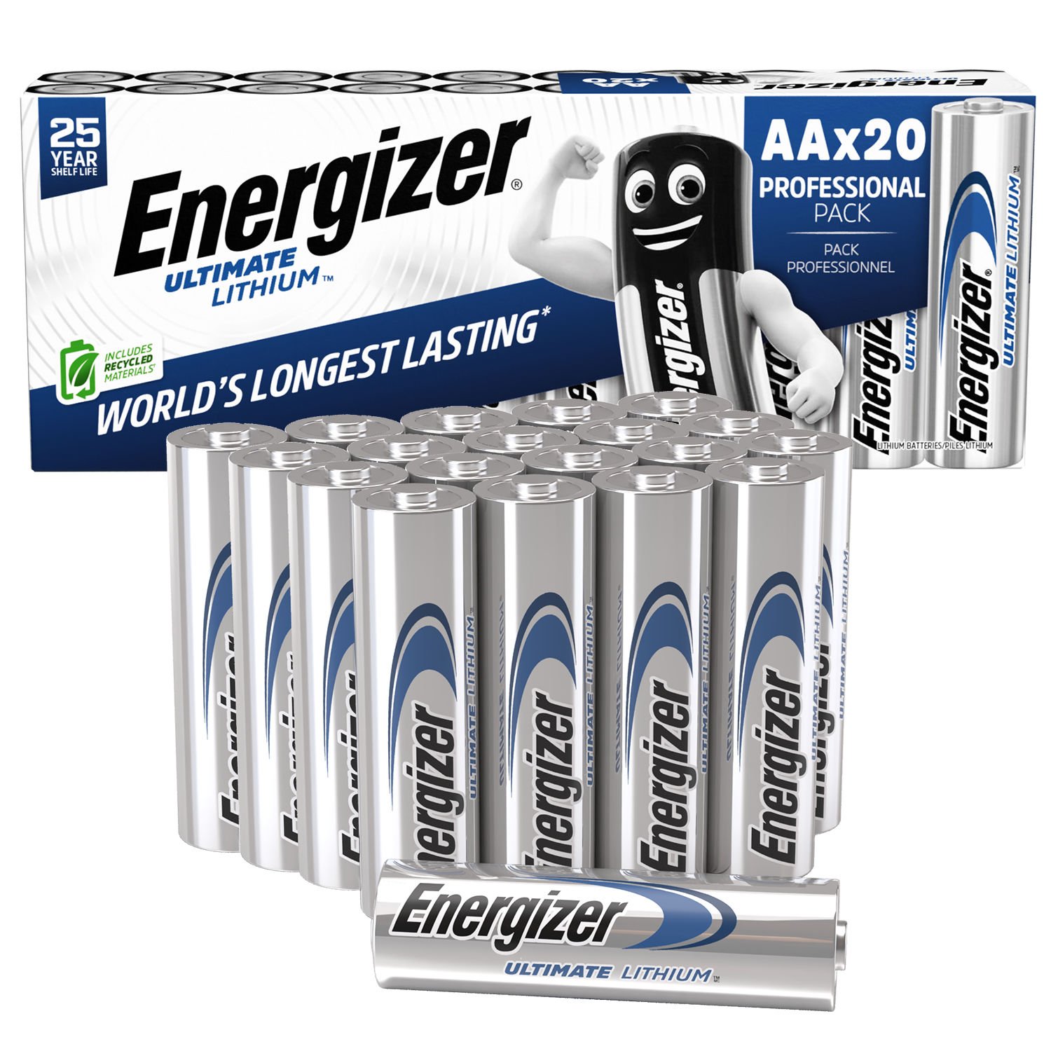 ENERGIZER ULTIMATE LITHIUM AA PACK OF 20