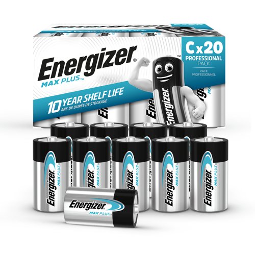 Energizer Max Plus Alkaline C Pack of 20 Energizer Max Plus Alkaline C Pack of 20