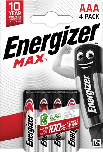 Energizer+Max+AAA+Alkaline+Batteries+%28Pack+4%29+-+E300816100