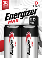 ENERGIZER MAX ALKALINE D PACK OF 2