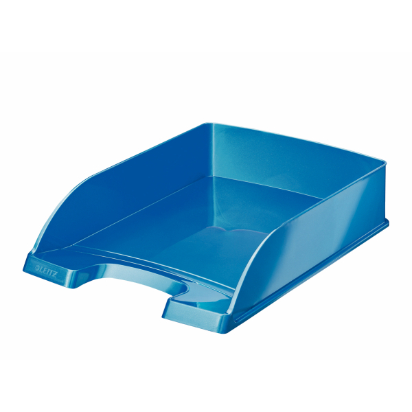 WOW Letter Tray Blue Metallic A4
