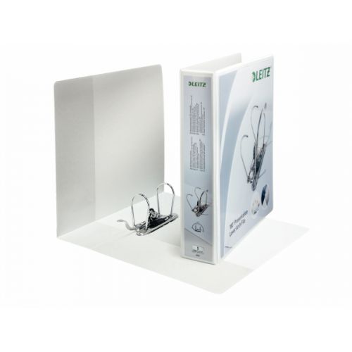Leitz+Panorama+180+Presentation+Lever+Arch+Polypropylene+A4+Plus+80mm+Spine+Width+White+%28Pack+10%29+42250001