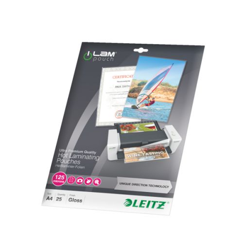 Leitz+Laminator+Pouch+A4+250+Micron+%5BPack+25%5D+Ref+74820000