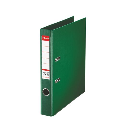 Esselte No.1 Lever Arch File Polypropylene A4 50mm Spine Width Green (Pack 10) 811460