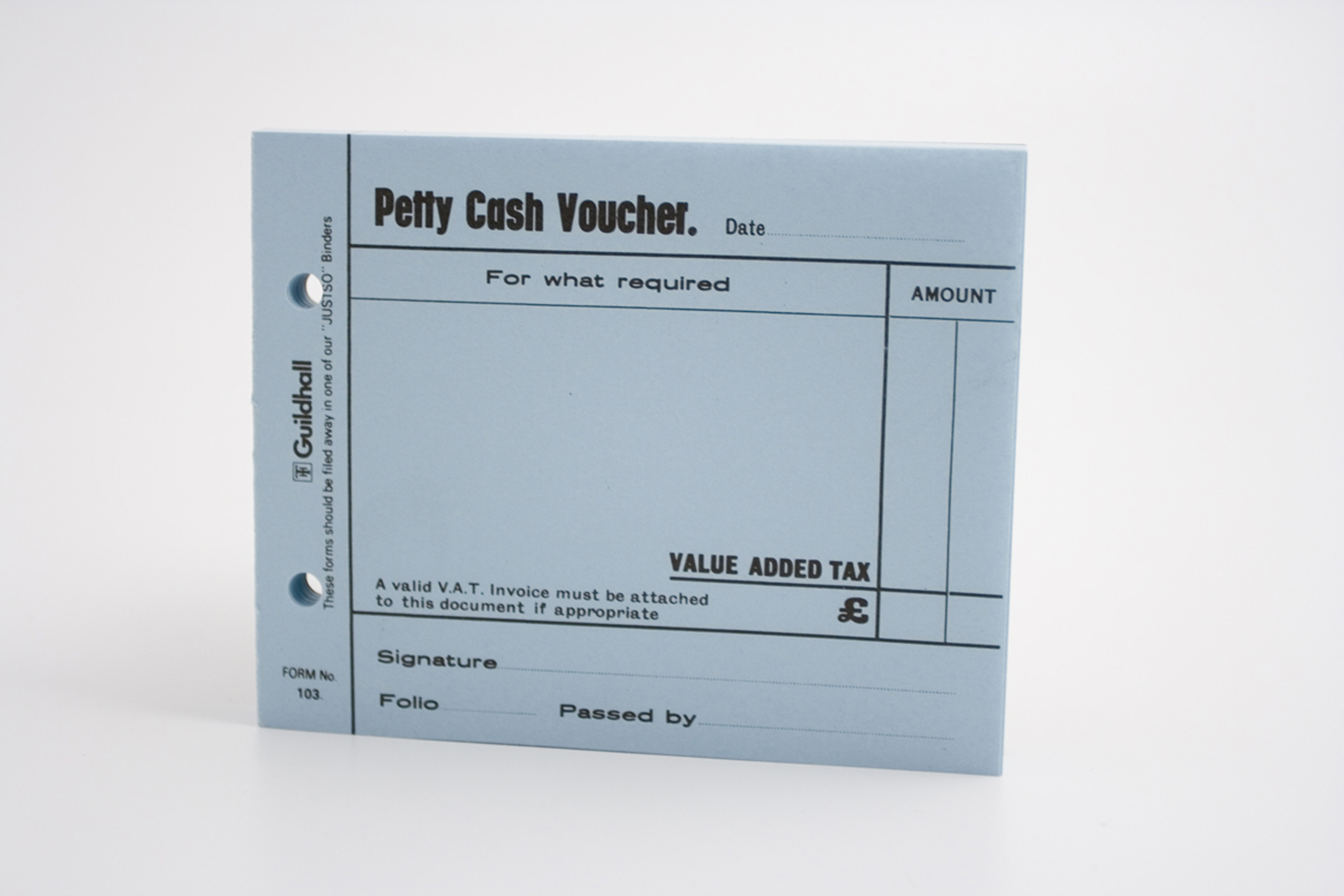 Ghall Petty Cash Voucher Pad BL PK5