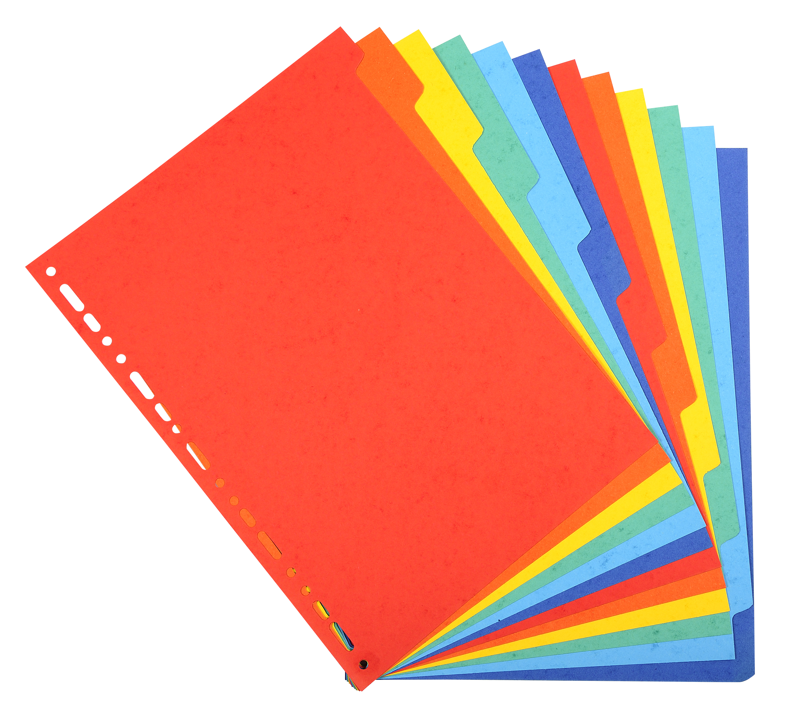 Exacompta Forever Recycled Divider 12 Part A4 220gsm Card Vivid Assorted Colours