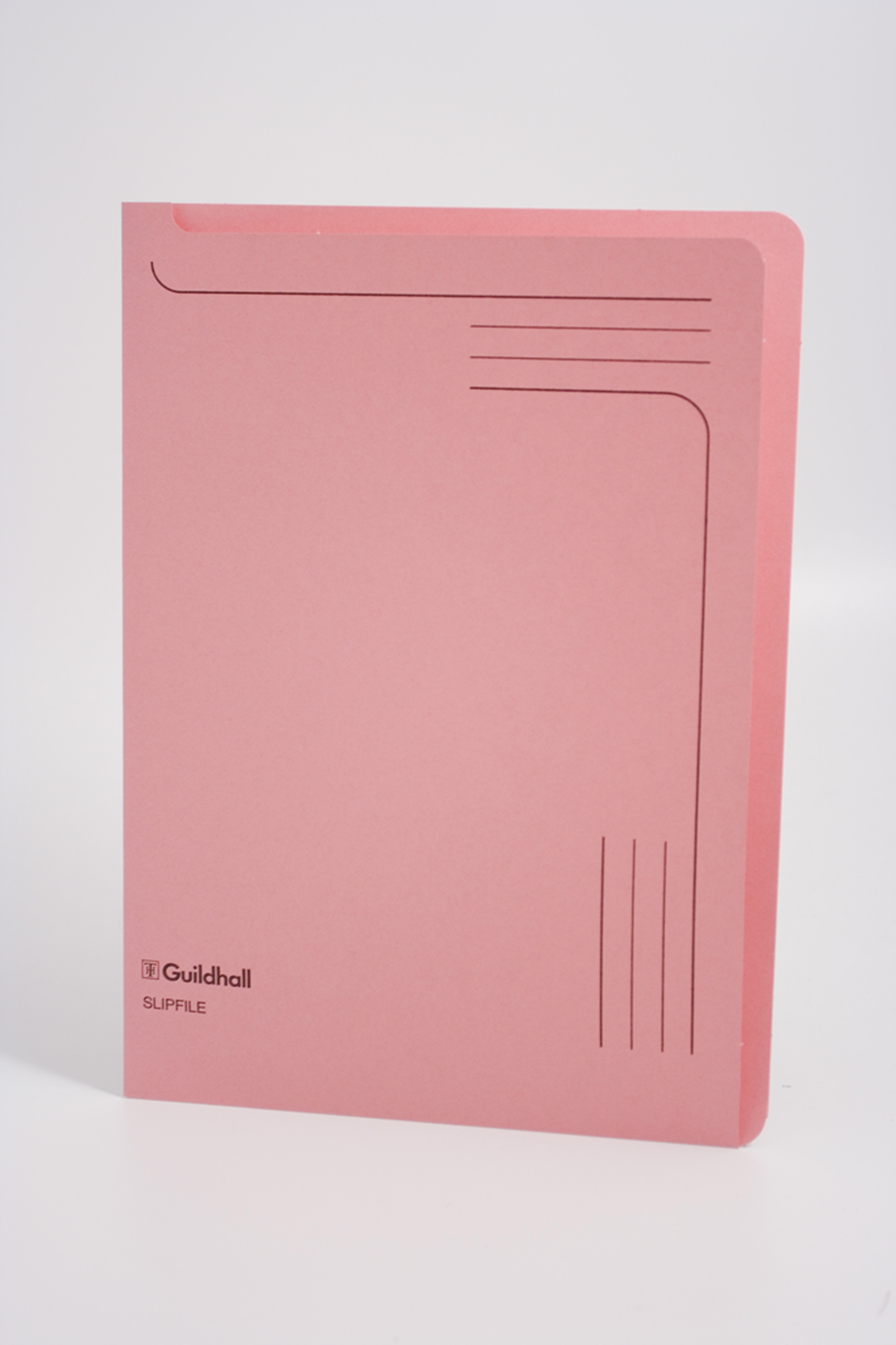 Guildhall Slipfile Manilla A4 Open 2 Sides 230gsm 230gsm Pink (Pack 50)