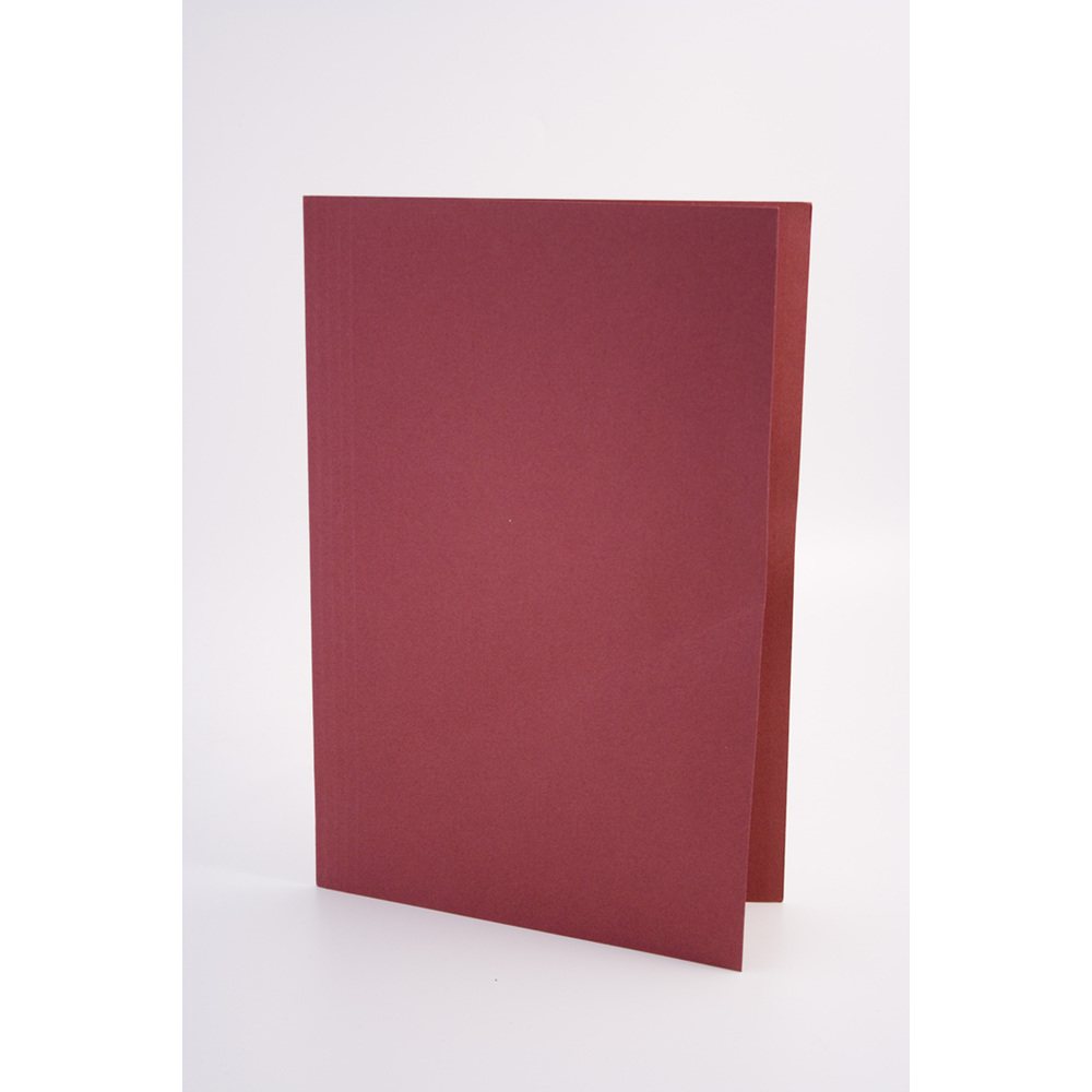 Guildhall Square Cut Folders Manilla Foolscap 315gsm Red (Pack 100)