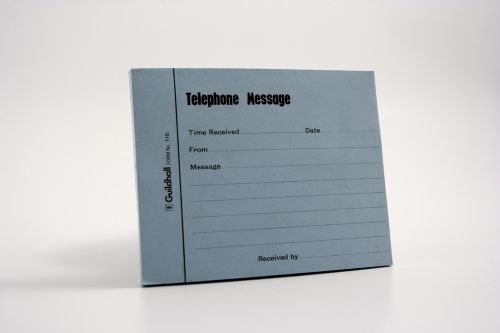 Guildhall+Telephone+Message+Pad+101x127mm+100+Sheets+Blue+%28Pack+5%29+-+110Z