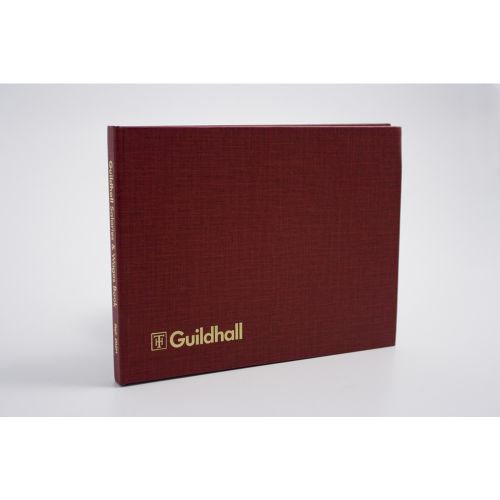 Goldline Wages Book 149x203mm 18 Employee 108 Pages Red - 202HZ