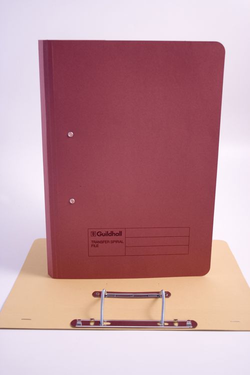 Guildhall Spring Transfer File Manilla Foolscap 420gsm Red (Pack 25) - 211/​7005Z