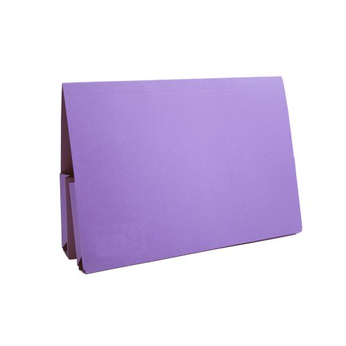 Guildhall Double Pocket Legal Wallet Manilla Foolscap 315gsm Mauve (Pack 25) - 214-MVEZ