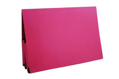 Guildhall Legal Wallet Double Pocket Manilla 315gsm 2x35mm Foolscap Red Ref 214-REDZ [Pack 25]