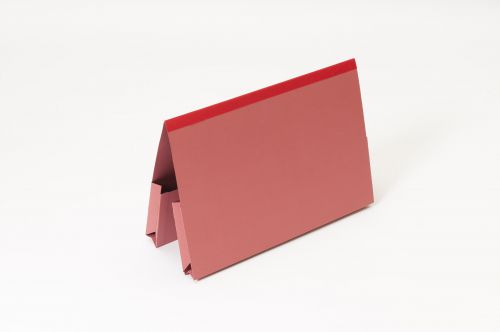 Guildhall Foolscap Double Pocket Legal Wallet Red PK25