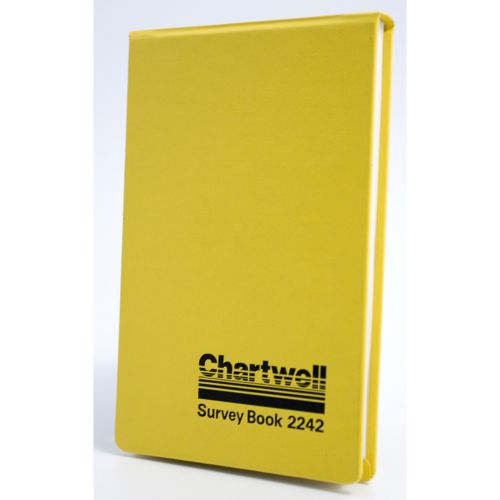 Chartwell Survey Dimension Book Weather Resistant 106x165mm Lined Numbered 1 Up Each Opening 160 Pages Yellow