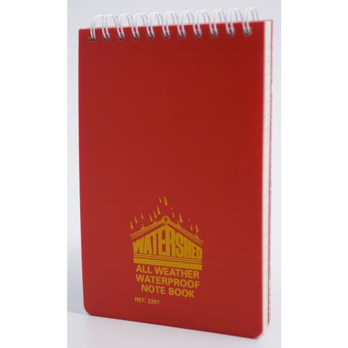 Exacompta Chartwell Ruled Watershed Waterproof Book 101x156mm Red 2291
