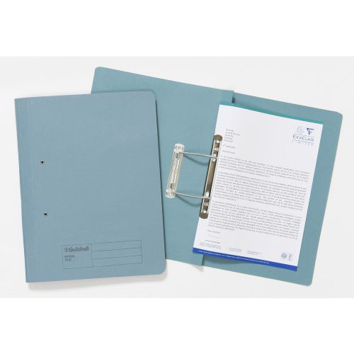 Guildhall+Spring+Transfer+File+Manilla+Foolscap+285gsm+Blue+%28Pack+25%29+-+346-BLUZ