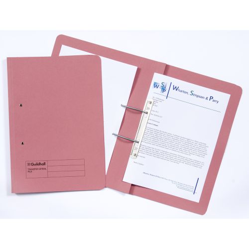Guildhall+Spring+Transfer+File+Manilla+Foolscap+315gsm+Pink+%28Pack+50%29+-+348-PNKZ