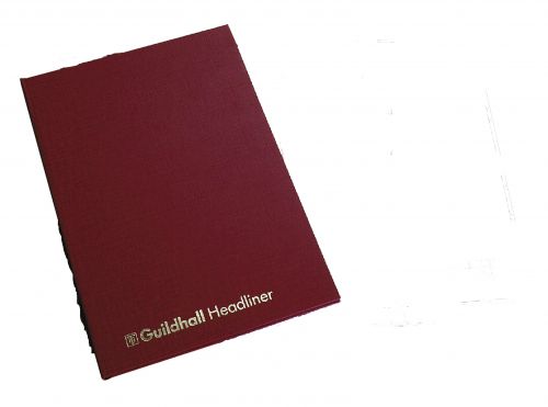 Guildhall Headliner Account Book 38 Series 10 Cash Column 80 Pages 298x203mm Ref 38/10Z