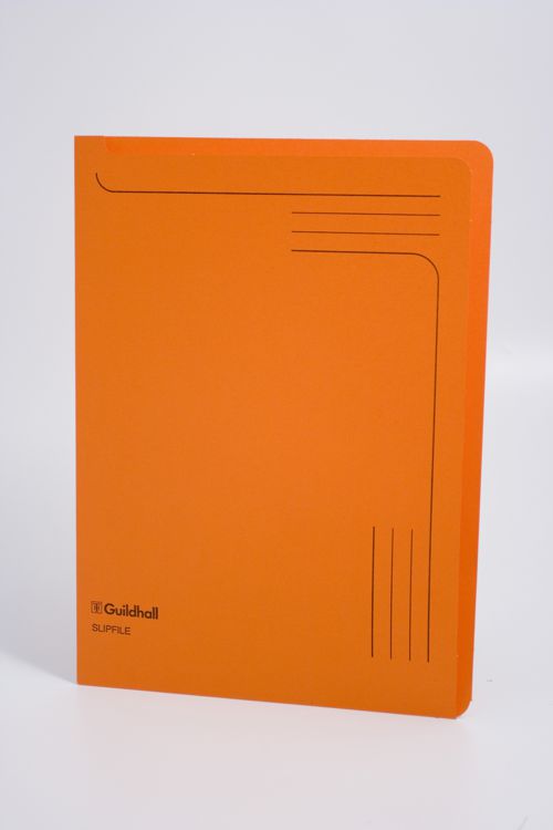 Guildhall+Slipfile+Manilla+A4+Open+2+Sides+230gsm+Orange+%28Pack+50%29+-+4607Z