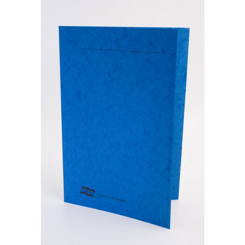 Document Wallets Europa Square Cut Folder Pressboard A4 265gsm Blue (Pack 50)