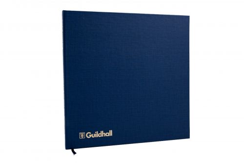 Guildhall Account Book Casebound 298x203mm 26 Cash Column 80 Pages Blue 51/​26Z