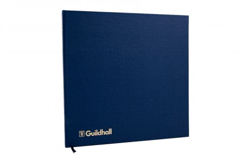 Guildhall Account Book Casebound 298x203mm 26 Cash Column 80 Pages Blue 51/26Z