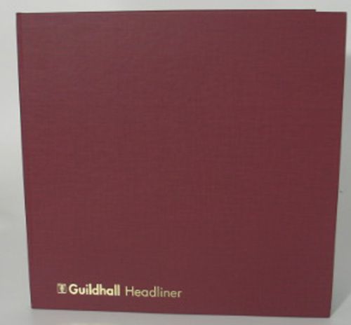 Guildhall Headliner Account Book Casebound 298x305mm 4 Debit 16 Credit 80 Pages Red 58/​4-16Z