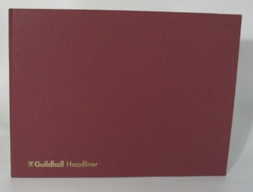 Accounts Binders & Refills Guildhall Headliner Account Book Casebound 298x406mm 32 Cash Column 80 Pages Red 68/32Z
